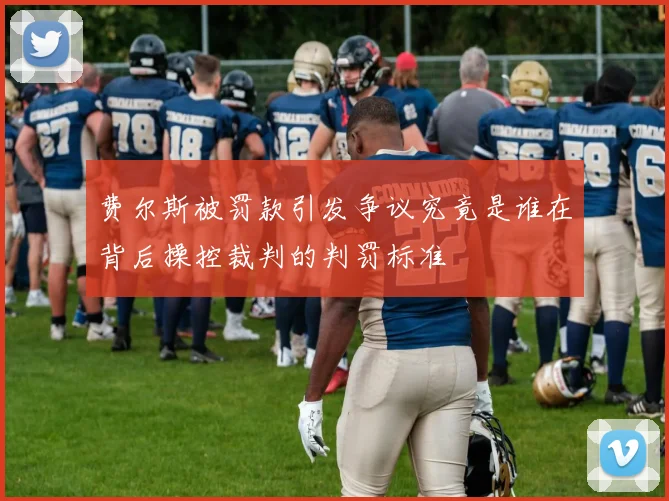 费尔斯被罚款引发争议究竟是谁在背后操控裁判的判罚标准